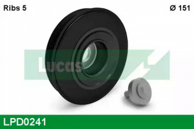 LUCAS ENGINE DRIVE lpd0241 -  Ременный шкив, коленчатый вал